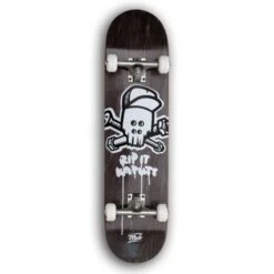MOB Skateboards Komplettboard Skull Black - 7.75