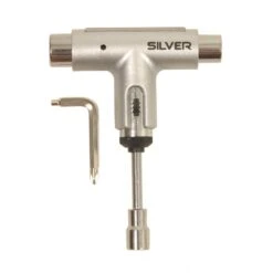 Silver Metalic Silver Skate Tool