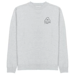 Poler Scribble Pullover - Grey Heather -Skateshop24 Skateboard 223apm2503 grht 2 1280x1280