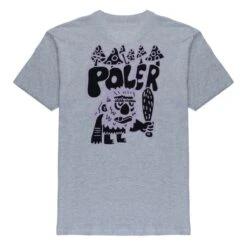 Poler Caveman T-Shirt - Gray Heather