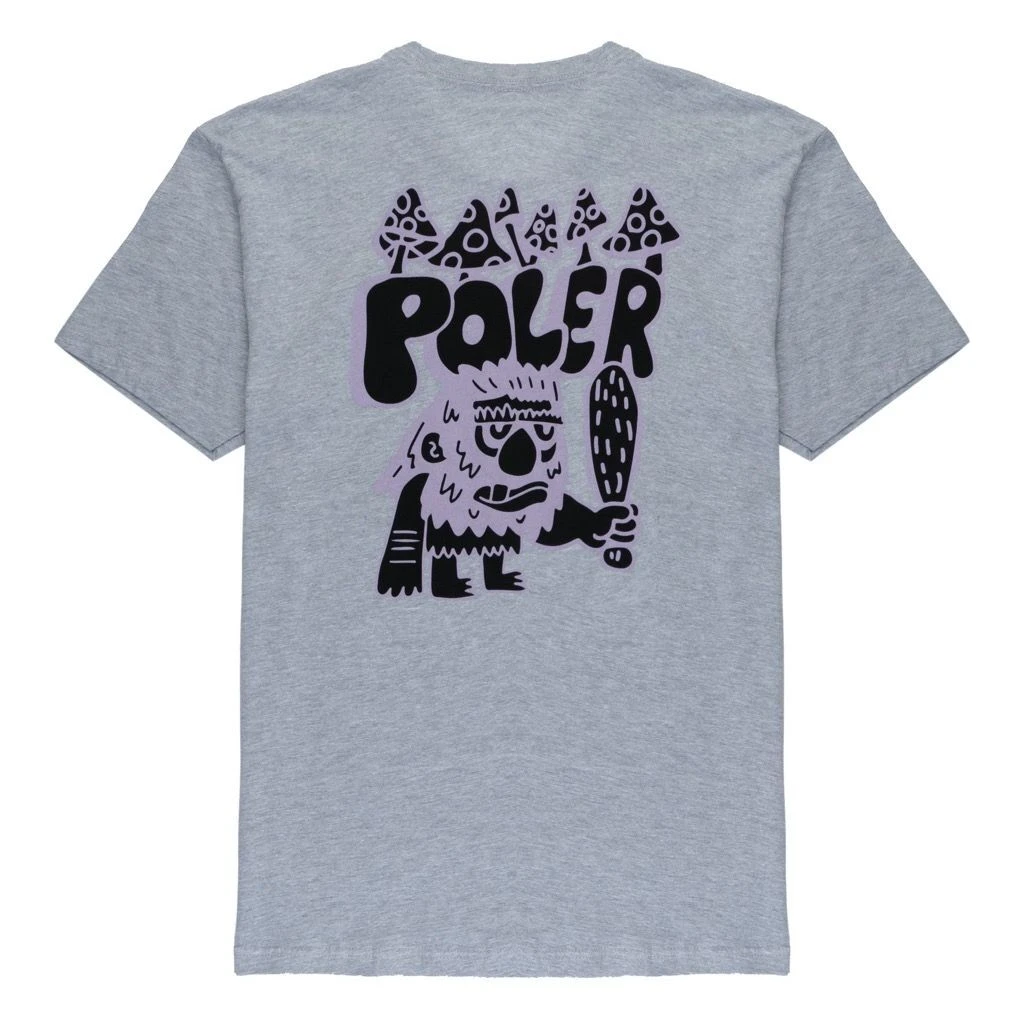 Poler Caveman T-Shirt - Gray Heather 3 Poler Caveman T-Shirt - Gray Heather