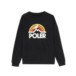 Poler Pigeon Rainbow Pullover - Black