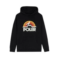 Poler Pigeon Rainbow Hoodie - Black