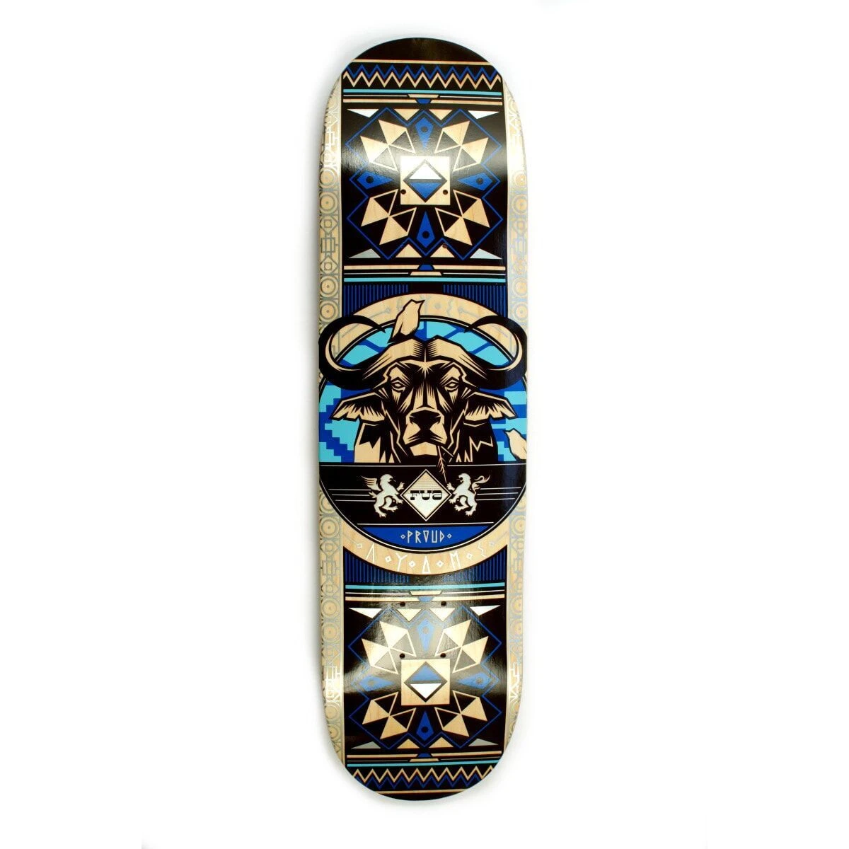 FUA Buffalo Blue Skateboard Deck 3 FUA Buffalo Blue Skateboard Deck