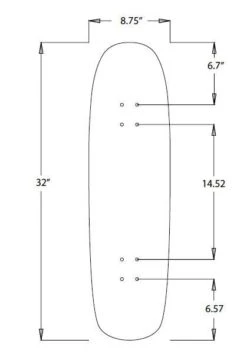 Bold Cruiser Shape 4 - 8.75 -Skateshop24 Skateboard BOLD GS4 shape 1280x1280