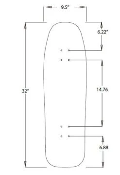 Bold Cruiser Shape 6 - 9.50 -Skateshop24 Skateboard BOLD GS6 shape 1280x1280