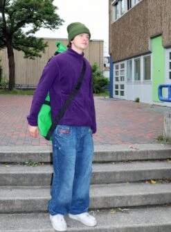 Brettretter Skateboard Crossbag 2.0 Grün / Blau -Skateshop24 Skateboard Brettretter skateboard rucksack green 04 1280x1280