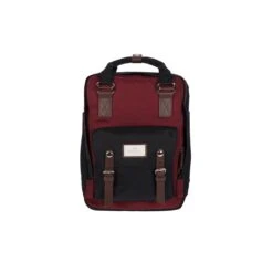 Doughnut Macaroon Rucksack - Wine X Black