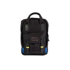 Doughnut Macaroon Glossy Series Rucksack - Black X Neon