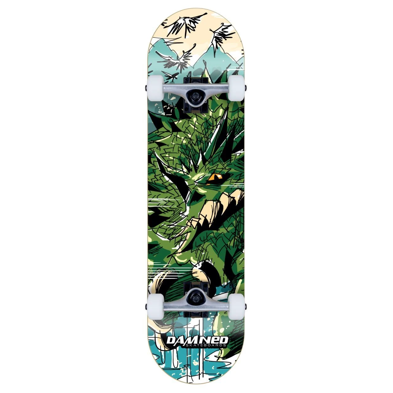 Damned Komplett Skateboard DS Draco Ventum 3 Damned Komplett Skateboard DS Draco Ventum