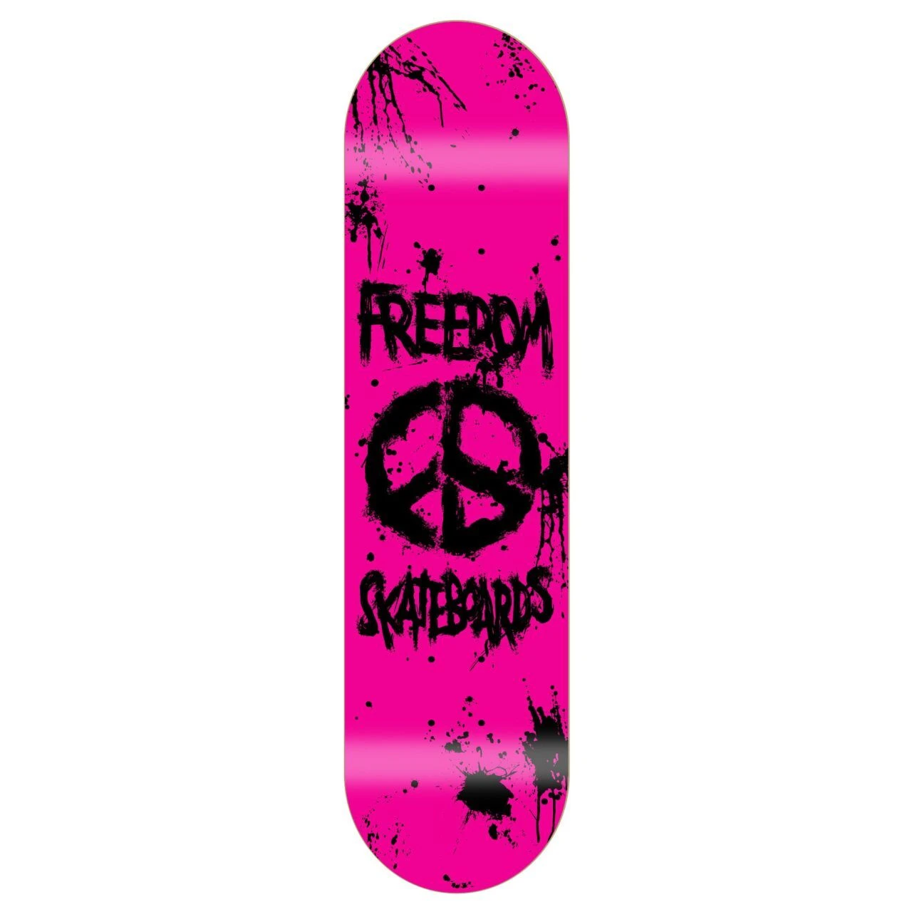 Freedom Peace Paint NEON-Pink Skateboard Deck 3 Freedom Peace Paint NEON-Pink Skateboard Deck
