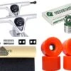 Impact Longboard Achsen Set 150mm Silver / Orange Wheels 70mm -Skateshop24 Skateboard ImpactDH150 Si Orange 1280x1280