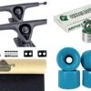 Impact Longboard Achsen Set 180mm Black / Blue Wheels 70mm -Skateshop24 Skateboard ImpactDH180 Bl Green eEQL 1280x1280