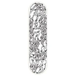 INJURY Skateboard Deck Ghosts White