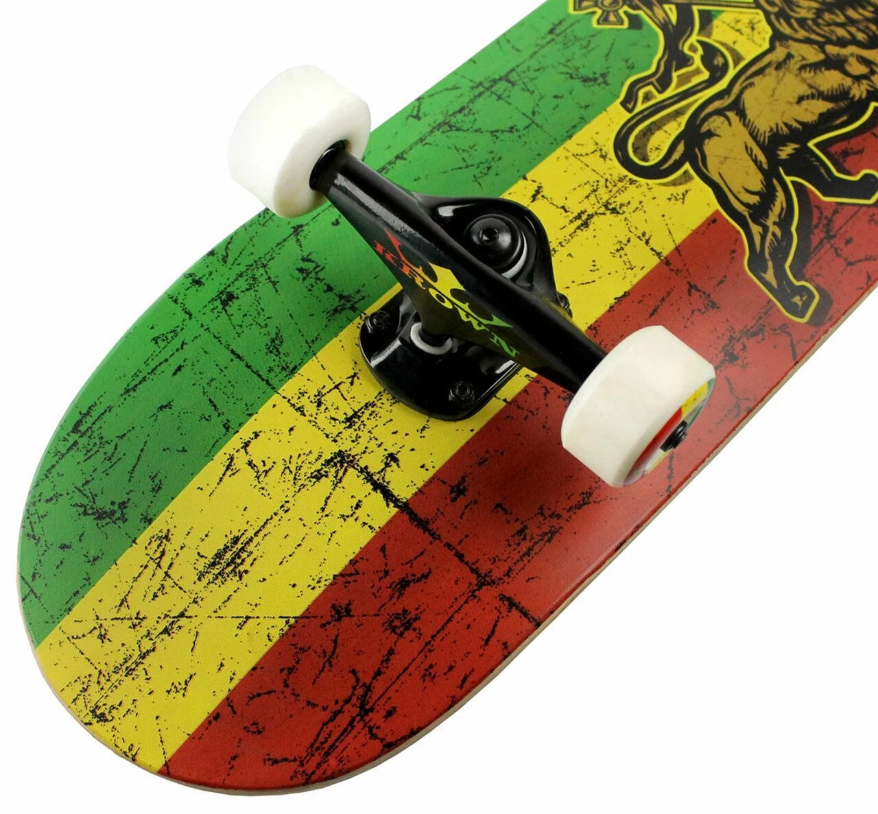 Krown Complete Skateboard Pro Trinity Rasta 8.00 4 Krown Complete Skateboard Pro Trinity Rasta 8.00 – Bild 2