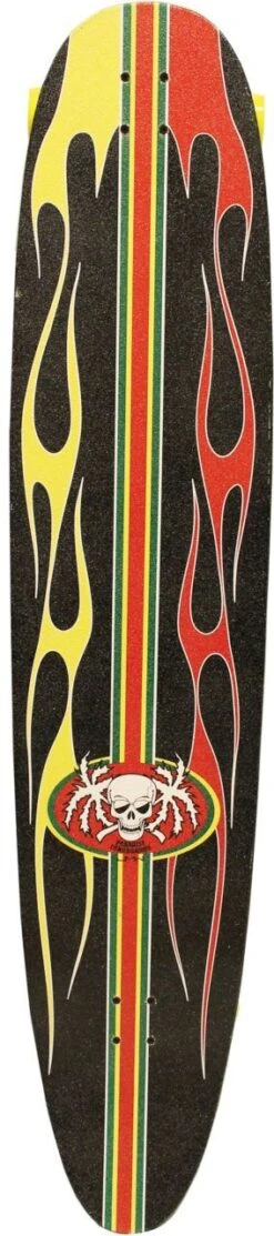 Paradise Complete Longboard Kicktail Rasta Hot Rod 55x11 -Skateshop24 Skateboard PALB 36TOP Jlgn 1280x1280
