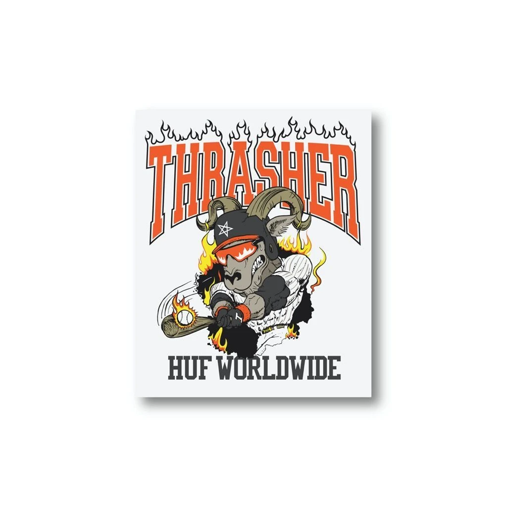 HUF X Thrasher Rincon Sticker - Multi 3 HUF X Thrasher Rincon Sticker - Multi