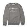ALTAMONT Sweat NON GAME CREW FLEECE Grey/heather -Skateshop24 Skateboard altmsw ngc grey heather 1280x1280