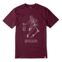 ALTAMONT T-Shirt SPORTS FAN Burgundy