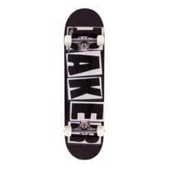 BAKER Complete BRAND LOGO BLK/BLK Skateboard 8.5, Black/white 8.5