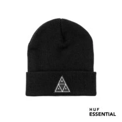 HUF Essentials TT Cuff Beanie Black