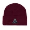 HUF Essentials Triple Triangle Beanie - Wine 2 HUF Essentials Triple Triangle Beanie - Wine -Skateshop24 Skateboard bn00089 wne 1 1280x1280
