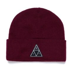 HUF Essentials Triple Triangle Beanie - Wine