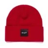HUF Essentials Box Logo Beanie - Red -Skateshop24 Skateboard bn00090 red 1 1280x1280