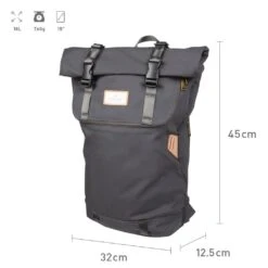Doughnut Christopher PFC Free Series Rucksack - Charcoal -Skateshop24 Skateboard d195pf 0004 f 5 1280x1280