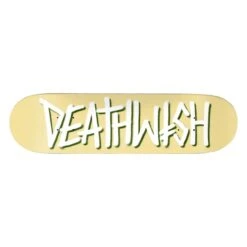 DEATHWISH Deck DEATHSPRAY PALE YLW 8.0