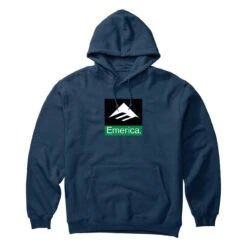 EMERICA Sweat CLASSIC COMBO HOODIE Navy