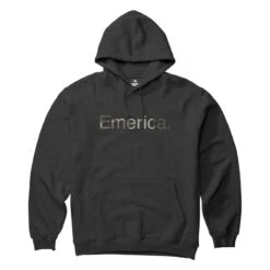 EMERICA Sweat PURE LOGO HOODIE Black/camo