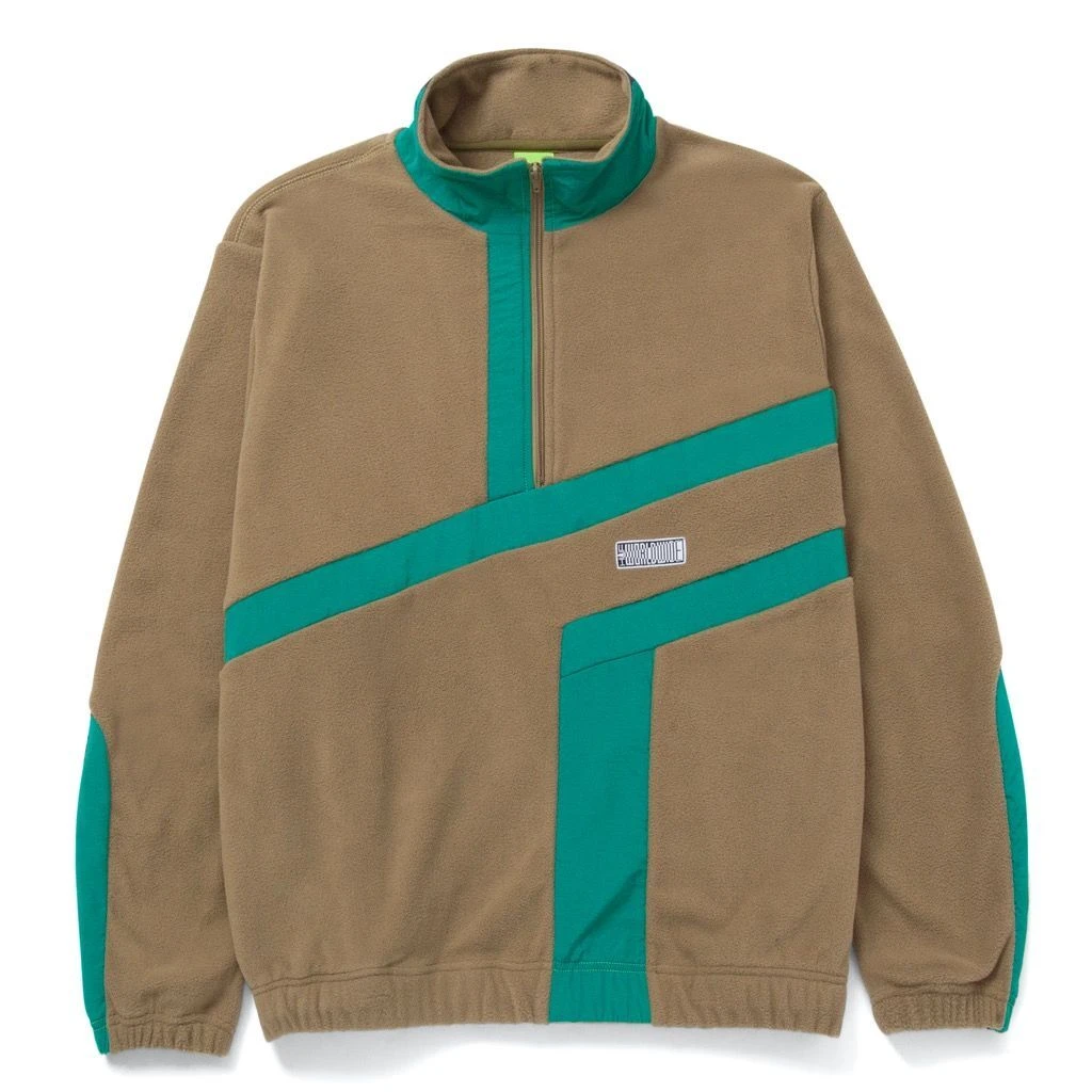 HUF Range Quarter Zip Polar Fleece - Olive 3 HUF Range Quarter Zip Polar Fleece - Olive