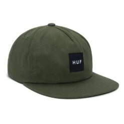 HUF Essentials Unstructured Box Snapback - Loden