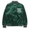 HUF Crackerjack Satin Baseball Jacke - Forest Green 2 HUF Crackerjack Satin Baseball Jacke - Forest Green -Skateshop24 Skateboard jk00372 fogrn 1 1280x1280