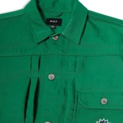 HUF Bennington Trucker Jacke - Clover -Skateshop24 Skateboard jk00399 clovr 3 1280x1280