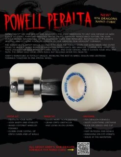 Powell Peralta Powell-Peralta Rollen Dragons Anderson Nano Cubic 97A 52mm -Skateshop24 Skateboard nano preview 1280x1280