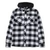 Primitive Two-Fer Flannel Longsleeve Hoodie - Black -Skateshop24 Skateboard pa322652 blk 1 1280x1280