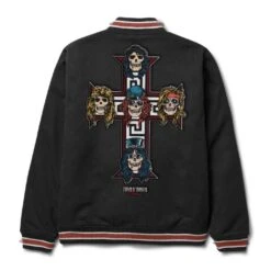 Primitive Cross Varsity Jacke - Black