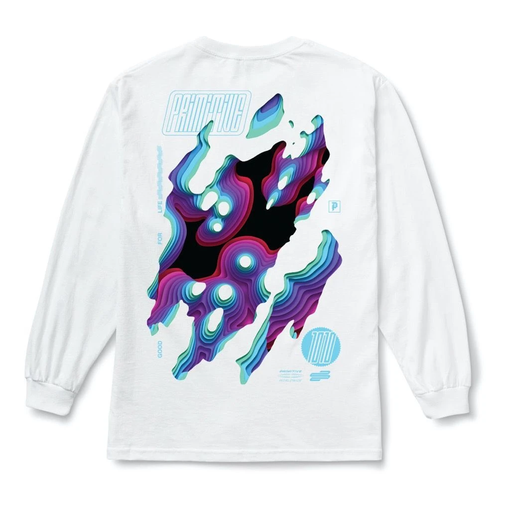Primitive Abyss Longsleeve - White 3 Primitive Abyss Longsleeve - White