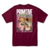 Primitive Rhythm T-Shirt - Burgundy -Skateshop24 Skateboard papsu2243 bur 1 1280x1280