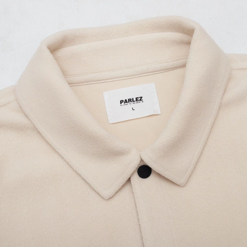 Parlez Skipper Fleece Shirt - Ecru 4 Parlez Skipper Fleece Shirt - Ecru – Bild 2