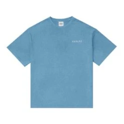 Parlez Hull Pigment T-Shirt - Sky Blue Washed