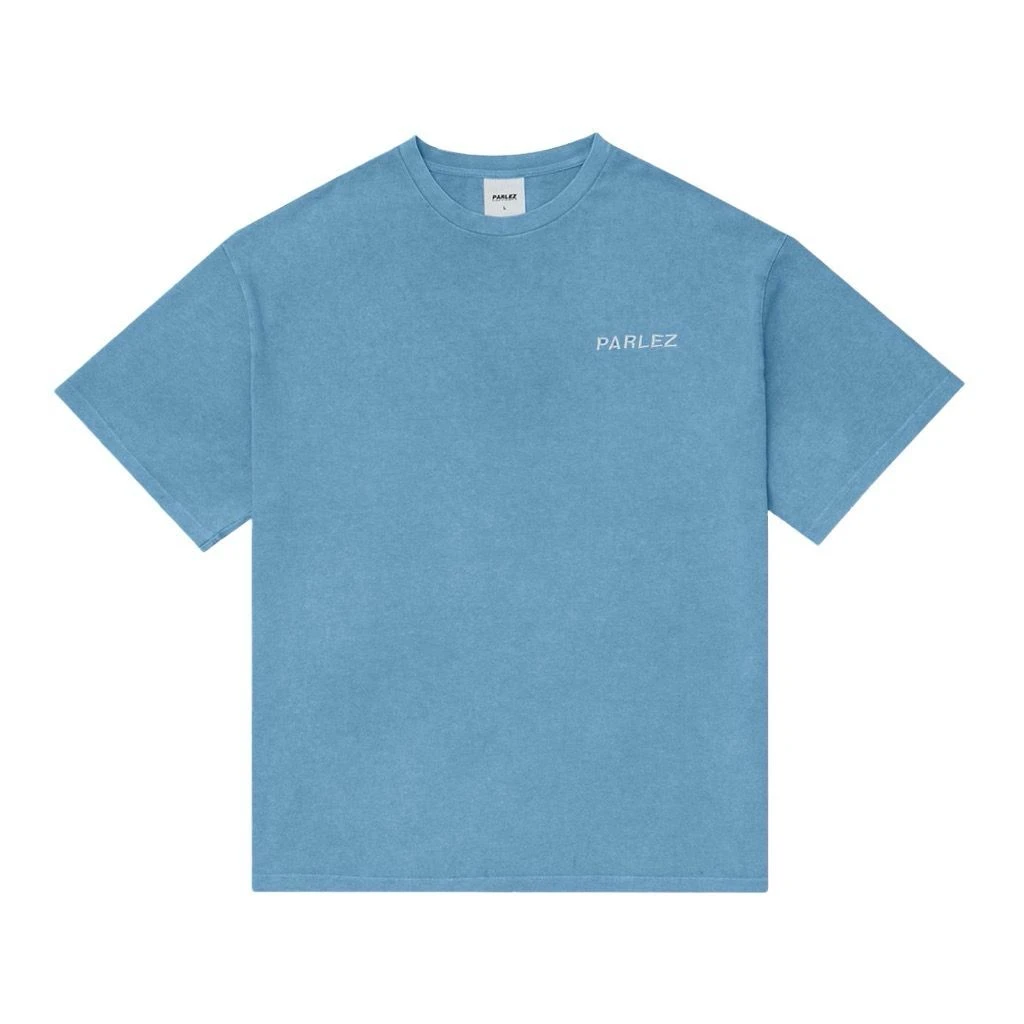 Parlez Hull Pigment T-Shirt - Sky Blue Washed 3 Parlez Hull Pigment T-Shirt - Sky Blue Washed