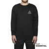 HUF Essentials TT Pullover Black -Skateshop24 Skateboard pf00101 black 1 1280x1280
