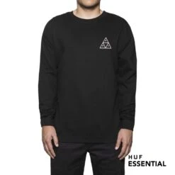 HUF Essentials TT Pullover Black