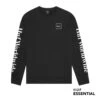 HUF Essentials Domestic Pullover Black -Skateshop24 Skateboard pf00264 black 1 1280x1280