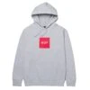 HUF Essentials Box Logo Hoodie - Athletic Heather -Skateshop24 Skateboard pf00465 athhr 1 1280x1280
