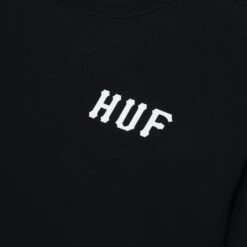 HUF Essentials Classic H Pullover - Black -Skateshop24 Skateboard pf00466 black 3 1280x1280