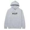 HUF Essentials OG Logo Hoodie - Athletic Heather -Skateshop24 Skateboard pf00490 athhr 1 1280x1280